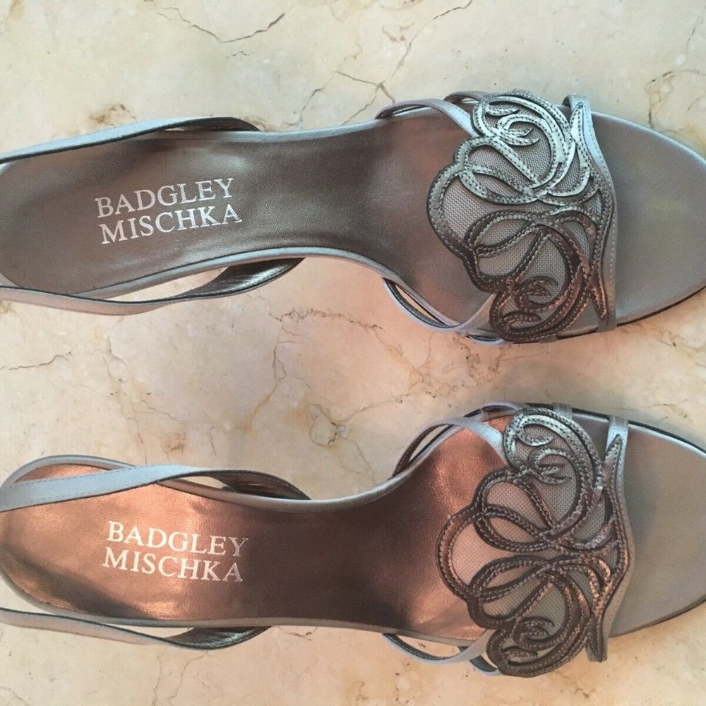 Badgley Mischka Caterina-85 Smoke Color Slingback